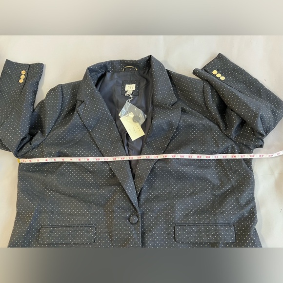 A New Day Dress Women’s Jacket size 26W black with Gold polka dots NWT - Picture 5 of 9